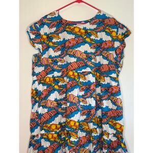 Nooworks Lobster Dream Frida Dress 4XL Retired Print